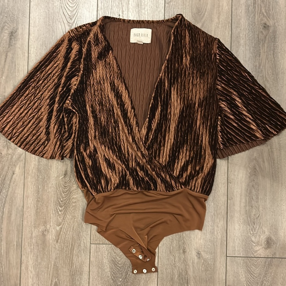 Never worn - Anthropologie Brown Bodysuit